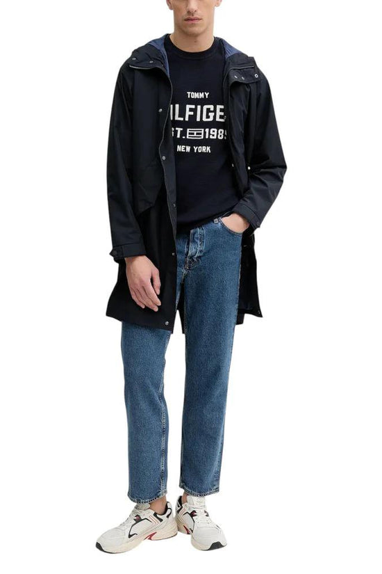 Tommy Hilfiger Blauer Bio-Baumwoll-Sweatshirt by Tommy Hilfiger