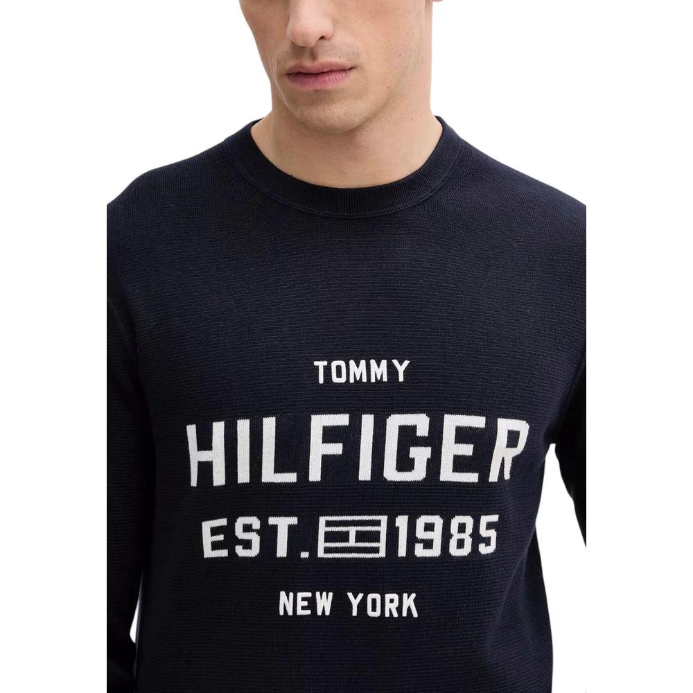 Tommy Hilfiger Blauer Bio-Baumwoll-Sweatshirt by Tommy Hilfiger