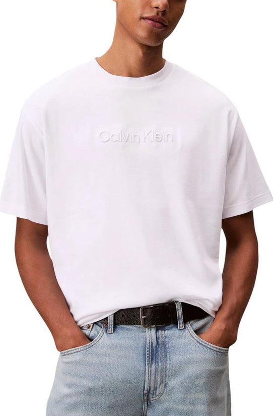 Calvin Klein Weißes Baumwoll-T-Shirt by Calvin Klein