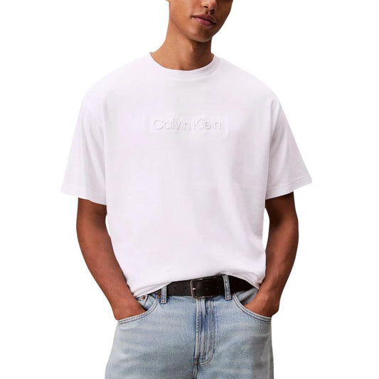 Calvin Klein Weißes Baumwoll-T-Shirt by Calvin Klein