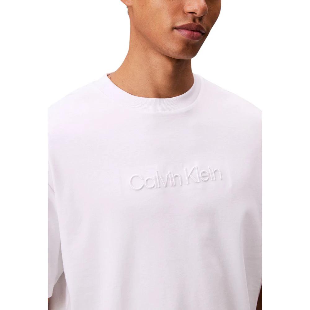 Calvin Klein Weißes Baumwoll-T-Shirt by Calvin Klein