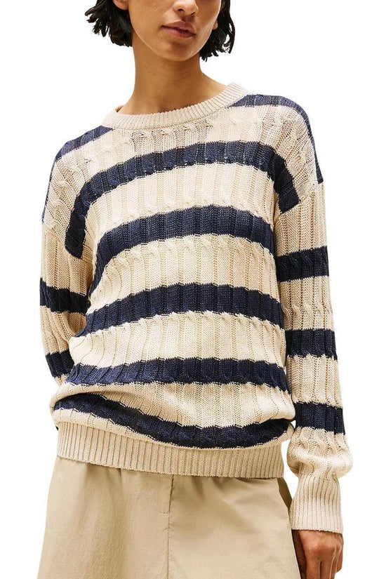 Tommy Hilfiger Beige Leinen-Sweatshirt by Tommy Hilfiger