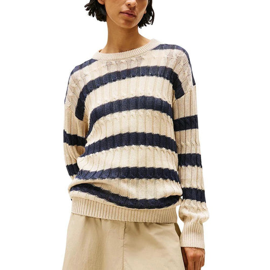Tommy Hilfiger Beige Leinen-Sweatshirt by Tommy Hilfiger
