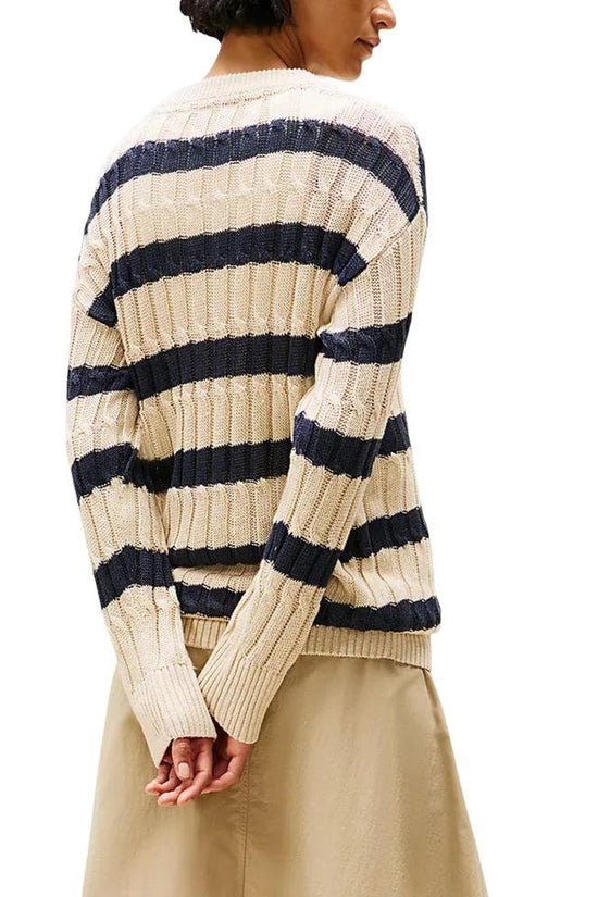 Tommy Hilfiger Beige Leinen-Sweatshirt by Tommy Hilfiger