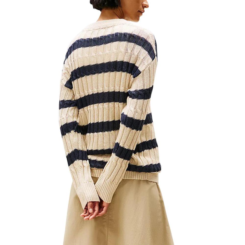 Tommy Hilfiger Beige Leinen-Sweatshirt by Tommy Hilfiger