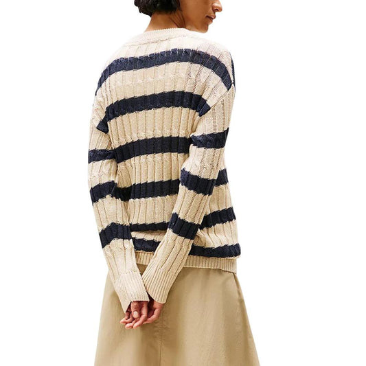 Tommy Hilfiger Beige Leinen-Sweatshirt by Tommy Hilfiger