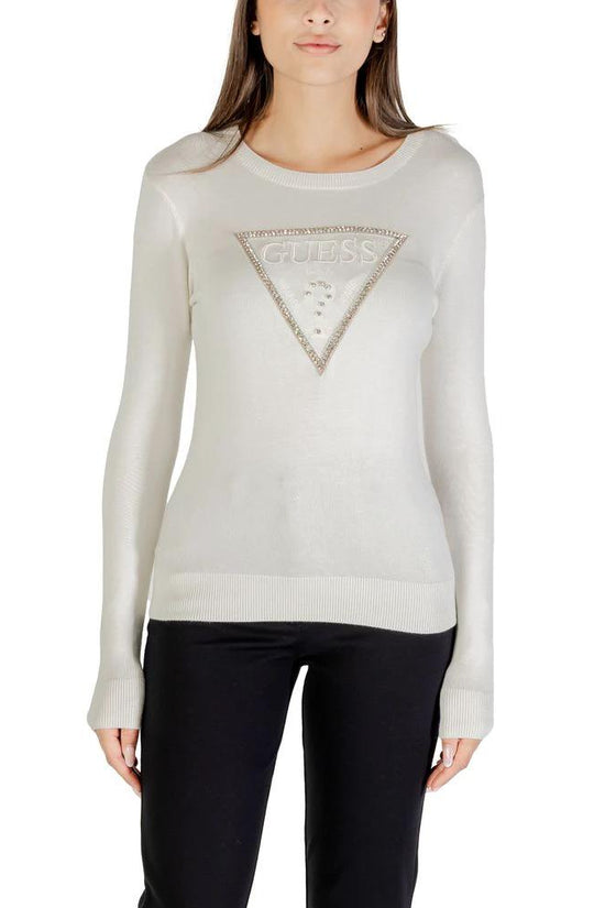 Guess Cremefarbener Sweatshirt aus Viskose by Guess