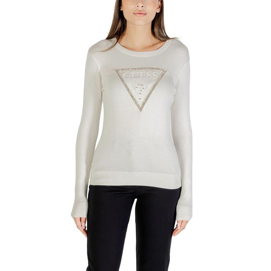 Guess Cremefarbener Sweatshirt aus Viskose by Guess
