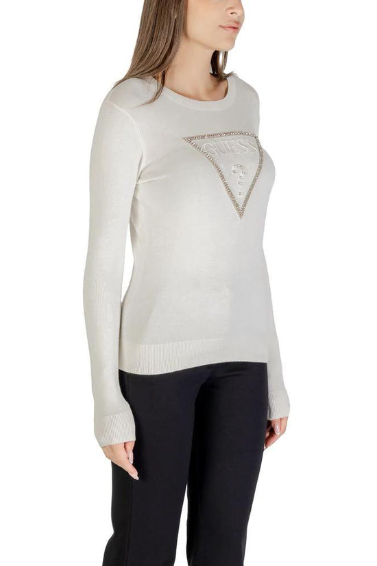 Guess Cremefarbener Sweatshirt aus Viskose by Guess