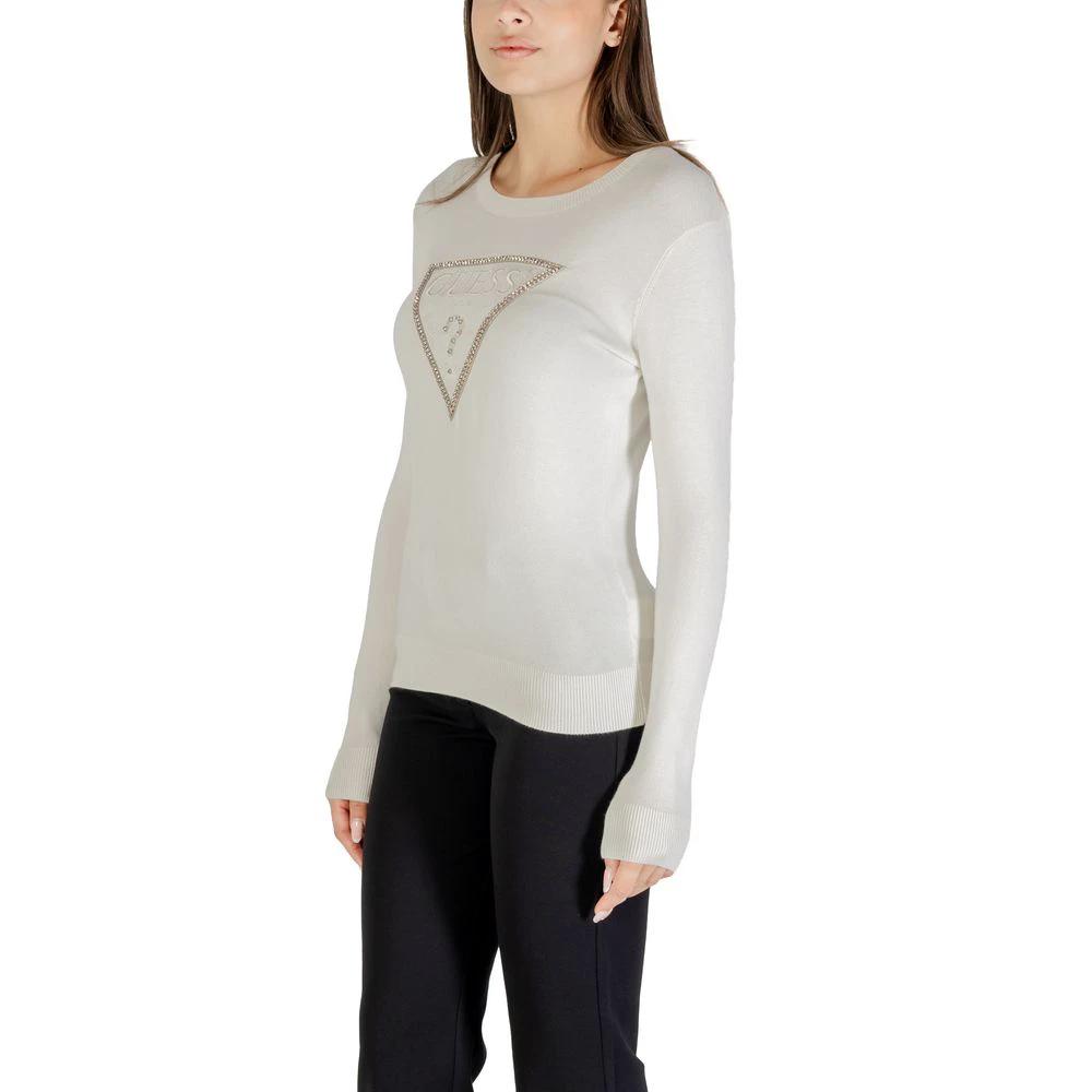 Guess Cremefarbener Sweatshirt aus Viskose by Guess