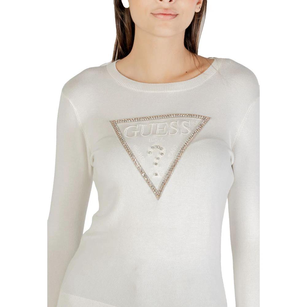 Guess Cremefarbener Sweatshirt aus Viskose by Guess