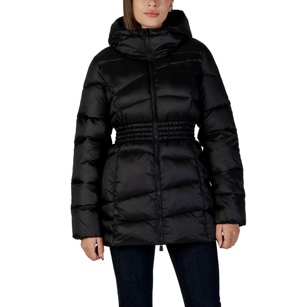 EA7 Emporio Armani Schwarzer Polyamid-Bomber by EA7 Emporio Armani