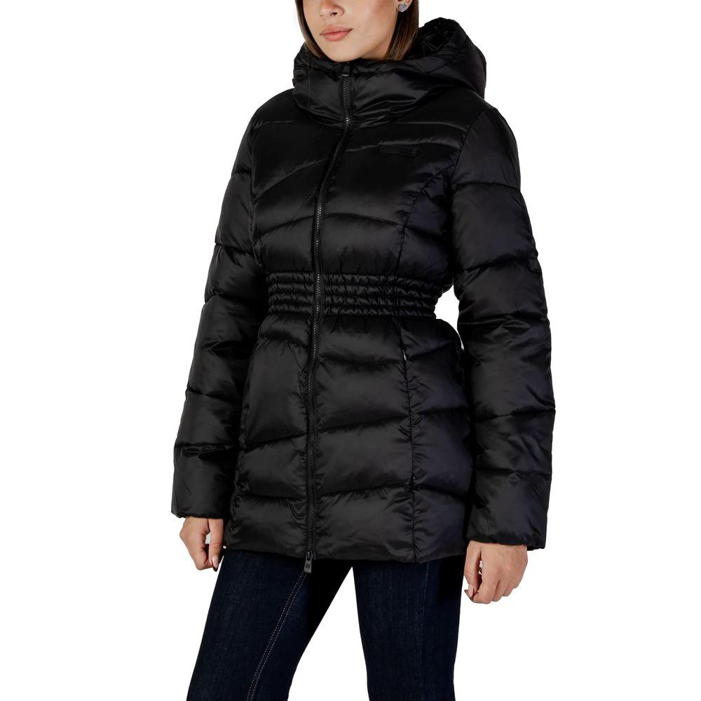 EA7 Emporio Armani Schwarzer Polyamid-Bomber by EA7 Emporio Armani
