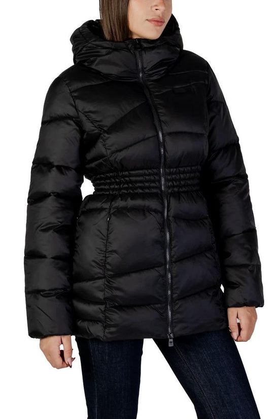 EA7 Emporio Armani Schwarzer Polyamid-Bomber by EA7 Emporio Armani