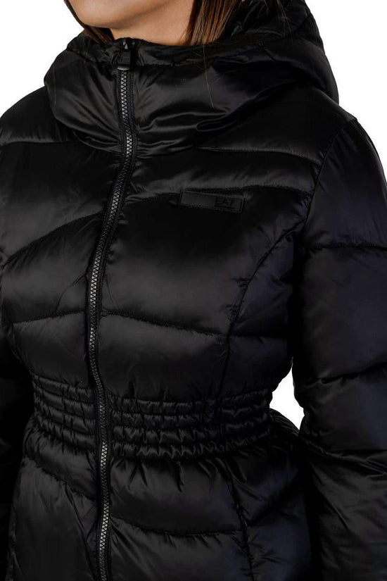 EA7 Emporio Armani Schwarzer Polyamid-Bomber by EA7 Emporio Armani