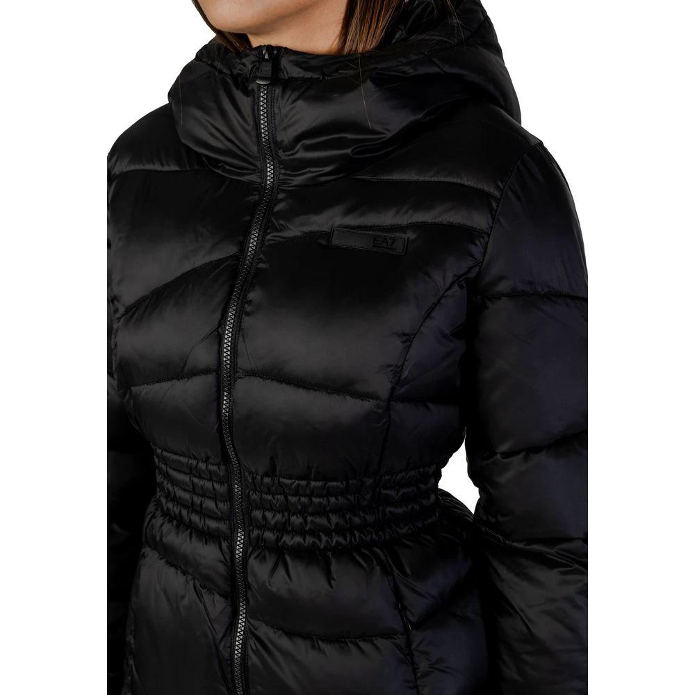 EA7 Emporio Armani Schwarzer Polyamid-Bomber by EA7 Emporio Armani