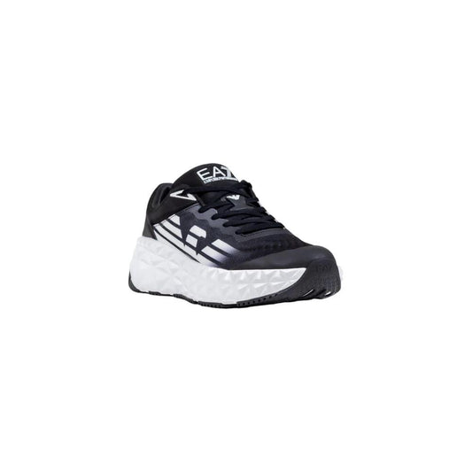 EA7 Emporio Armani Schwarze und weiße Sportschuhe aus Polyester by EA7 Emporio Armani