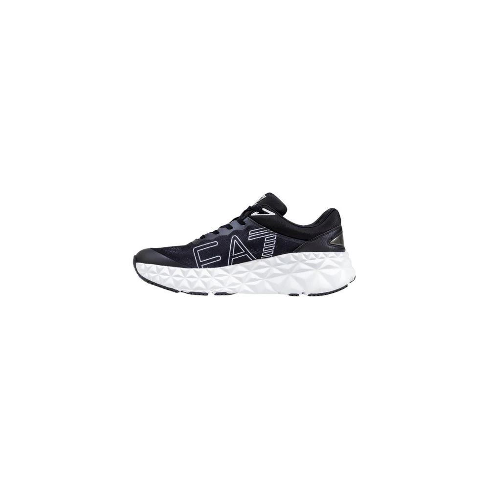 EA7 Emporio Armani Schwarze und weiße Sportschuhe aus Polyester by EA7 Emporio Armani