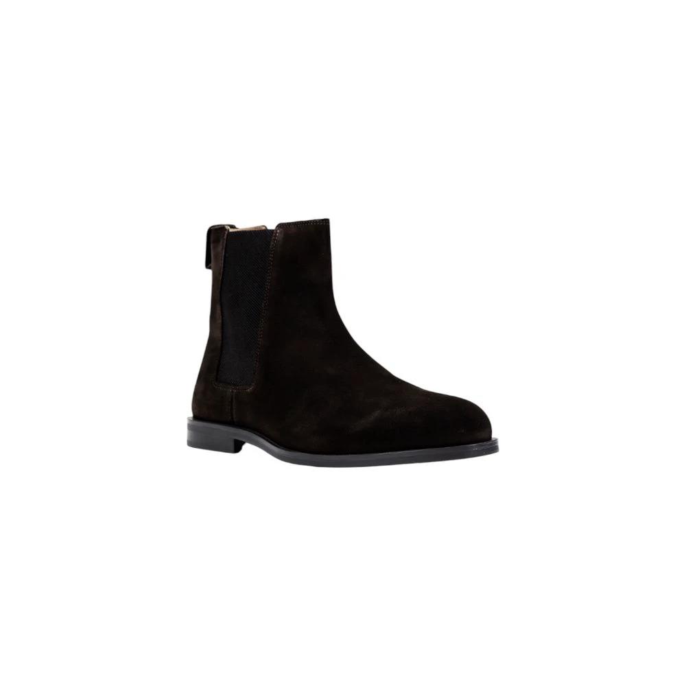 Calvin Klein Braune Chelsea Boots aus Wildleder by Calvin Klein