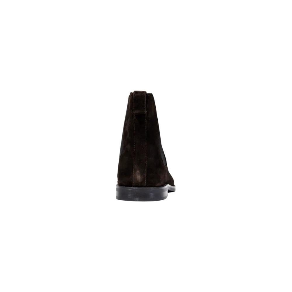 Calvin Klein Braune Chelsea Boots aus Wildleder by Calvin Klein