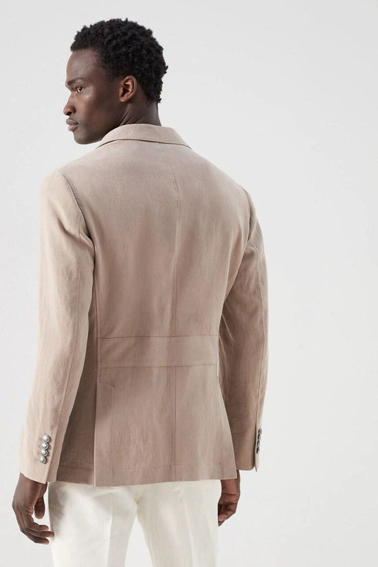 Brunello Cucinelli Braune Leinenjacken und Mäntel by Brunello Cucinelli