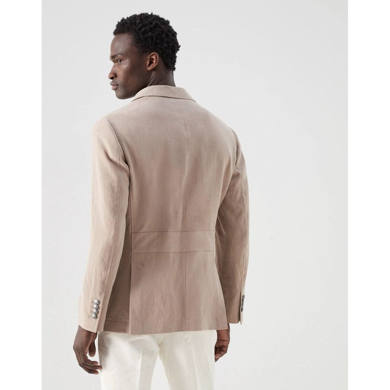 Brunello Cucinelli Braune Leinenjacken und Mäntel by Brunello Cucinelli