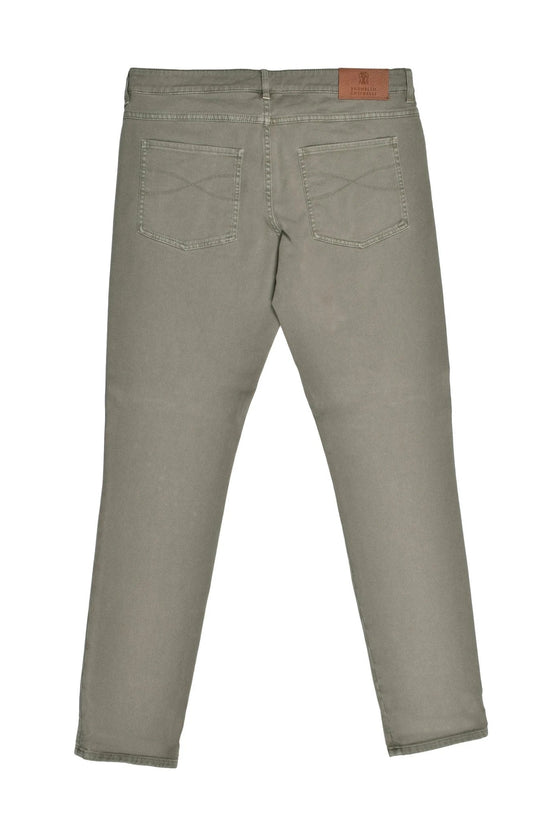 Brunello Cucinelli Jeans im Slim Fit-Schnitt aus Baumwolle im Military-Look by Brunello Cucinelli