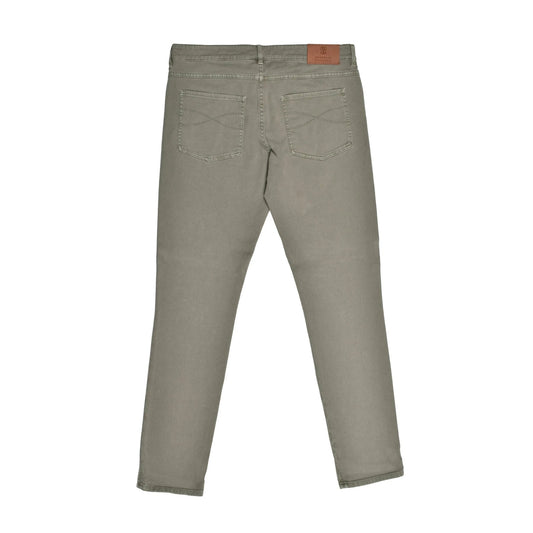 Brunello Cucinelli Jeans im Slim Fit-Schnitt aus Baumwolle im Military-Look by Brunello Cucinelli