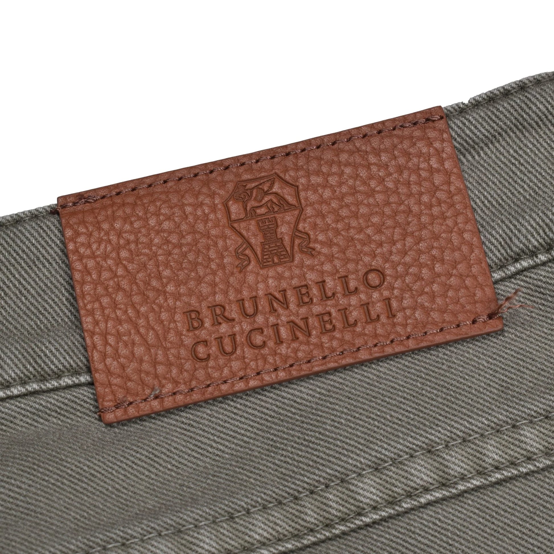 Brunello Cucinelli Jeans im Slim Fit-Schnitt aus Baumwolle im Military-Look by Brunello Cucinelli