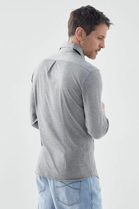 Brunello Cucinelli Grauer Seidenmantel by Brunello Cucinelli