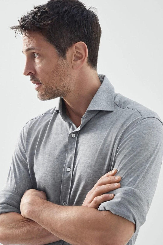 Brunello Cucinelli Grauer Seidenmantel by Brunello Cucinelli