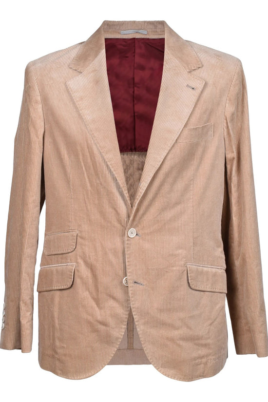 Brunello Cucinelli Cucinelli Beiger Baumwollblazer by Brunello Cucinelli Cucinelli