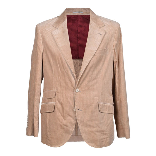 Brunello Cucinelli Cucinelli Beiger Baumwollblazer by Brunello Cucinelli Cucinelli