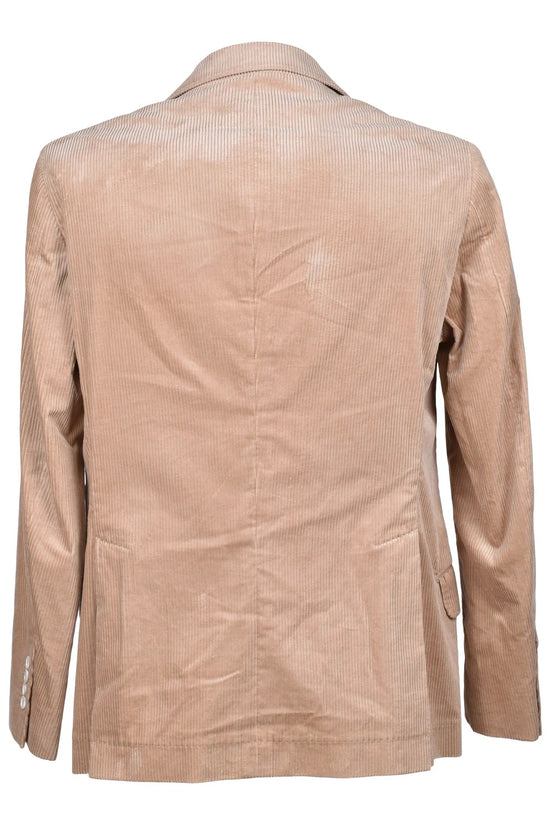 Brunello Cucinelli Beiger Baumwollblazer by Brunello Cucinelli