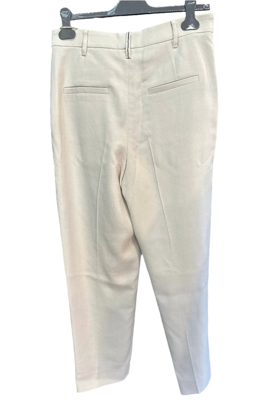 Brunello Cucinelli Weiße Freizeithose aus Viskose by Brunello Cucinelli