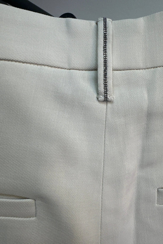Brunello Cucinelli Weiße Freizeithose aus Viskose by Brunello Cucinelli