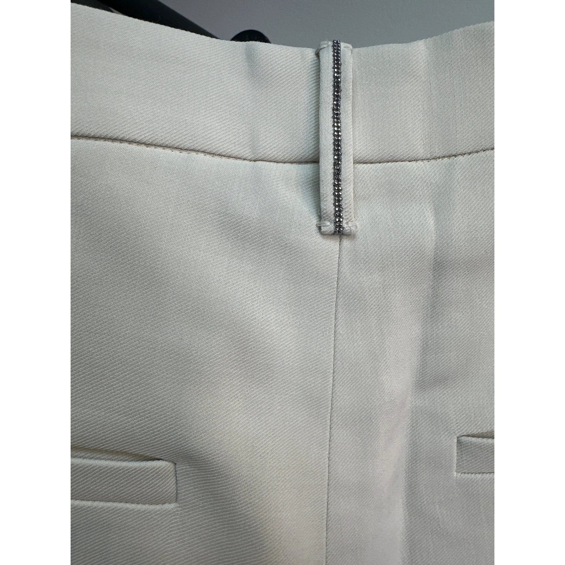 Brunello Cucinelli Weiße Freizeithose aus Viskose by Brunello Cucinelli