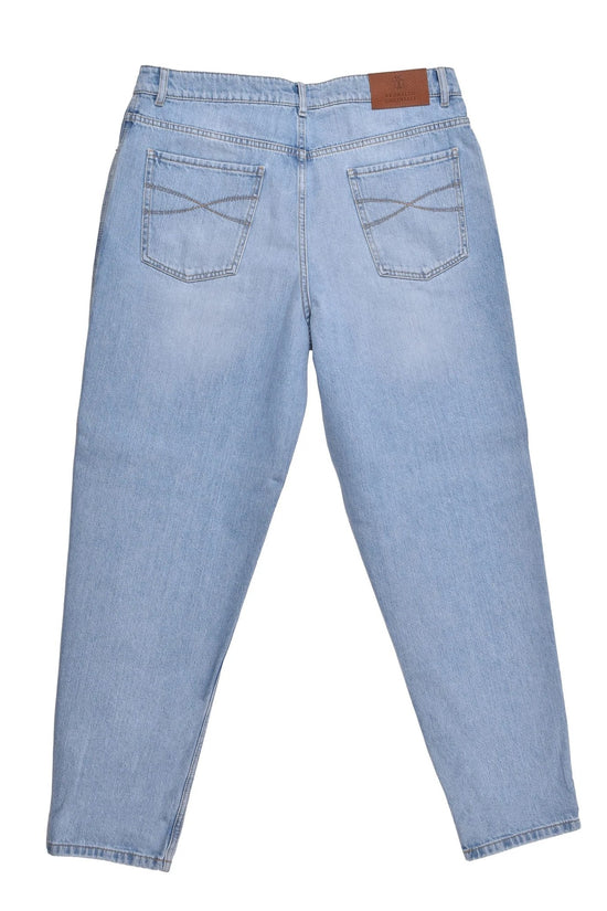 Brunello Cucinelli Blaue Jeans aus Baumwolle im Relaxed Fit by Brunello Cucinelli