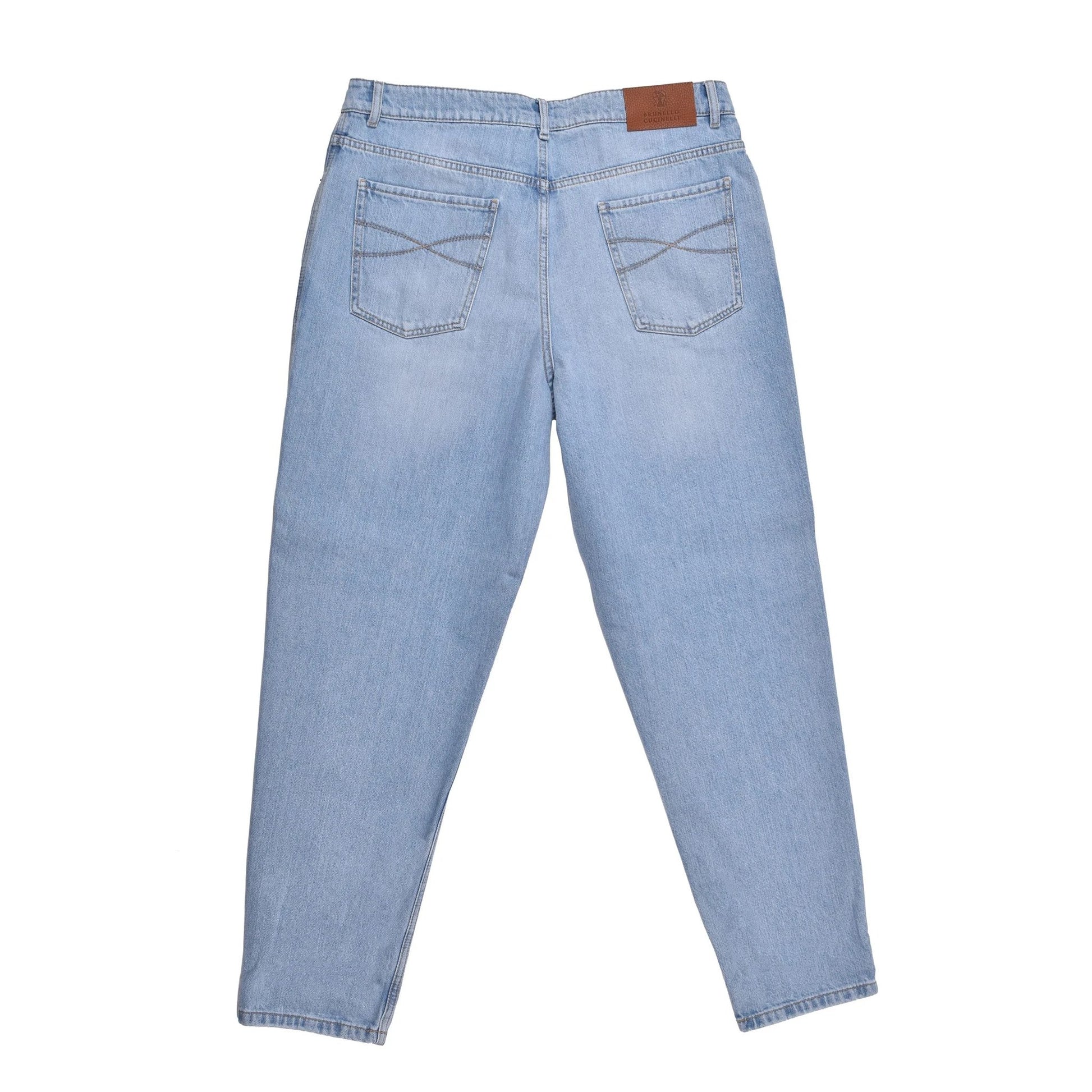 Brunello Cucinelli Blaue Jeans aus Baumwolle im Relaxed Fit by Brunello Cucinelli