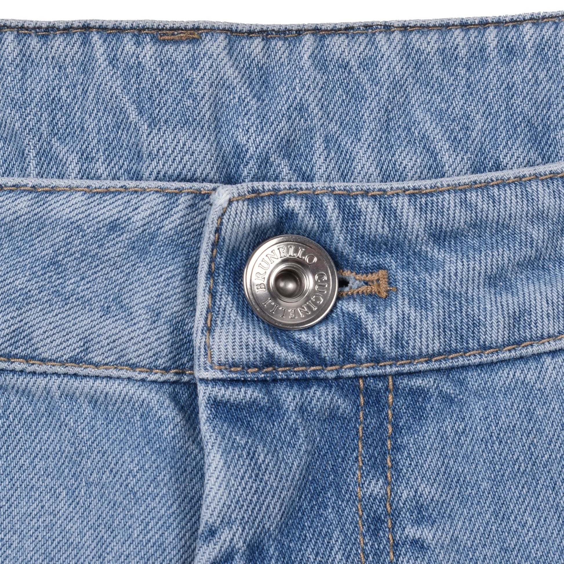 Brunello Cucinelli Blaue Jeans aus Baumwolle im Relaxed Fit by Brunello Cucinelli