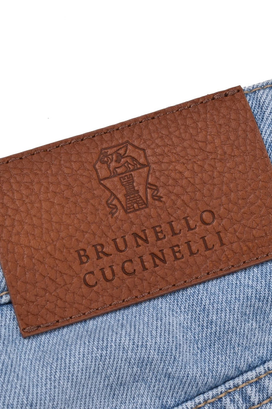 Brunello Cucinelli Blaue Jeans aus Baumwolle im Relaxed Fit by Brunello Cucinelli