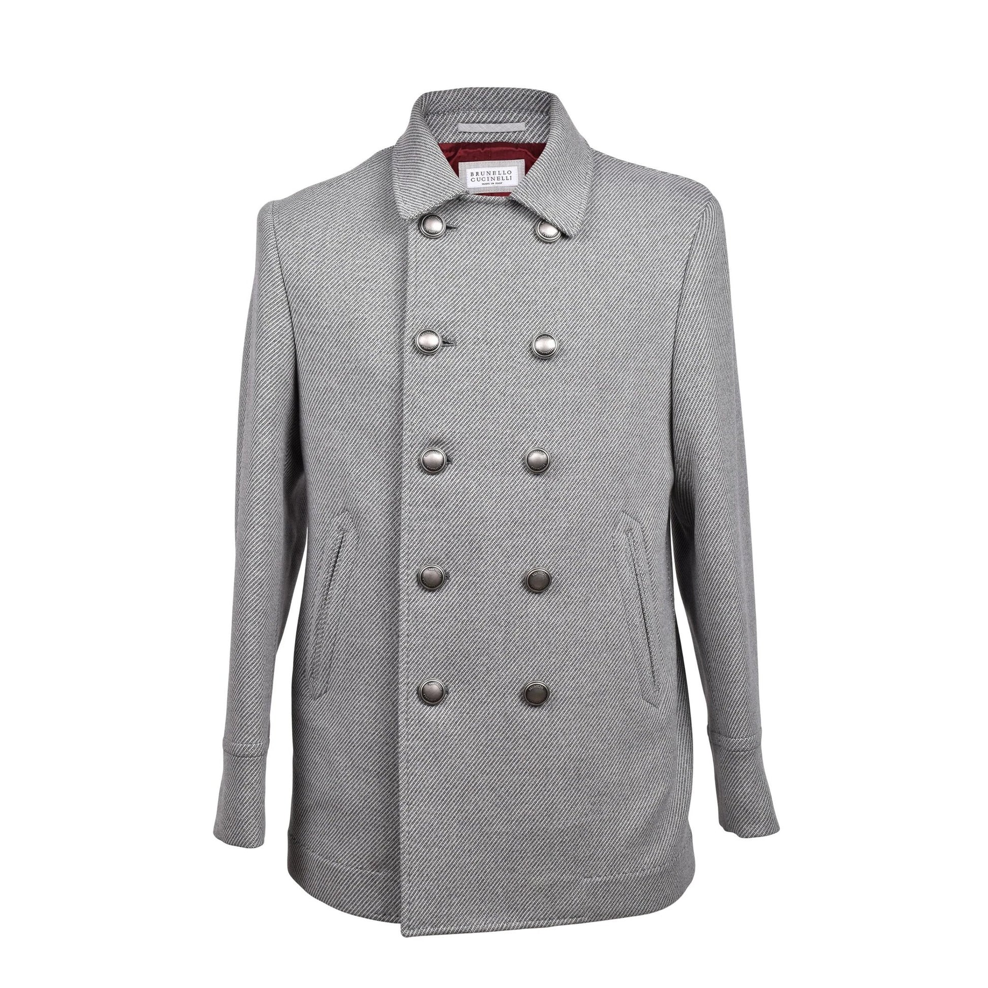 Brunello Cucinelli Cucinelli Grauer Wollmantel by Brunello Cucinelli Cucinelli