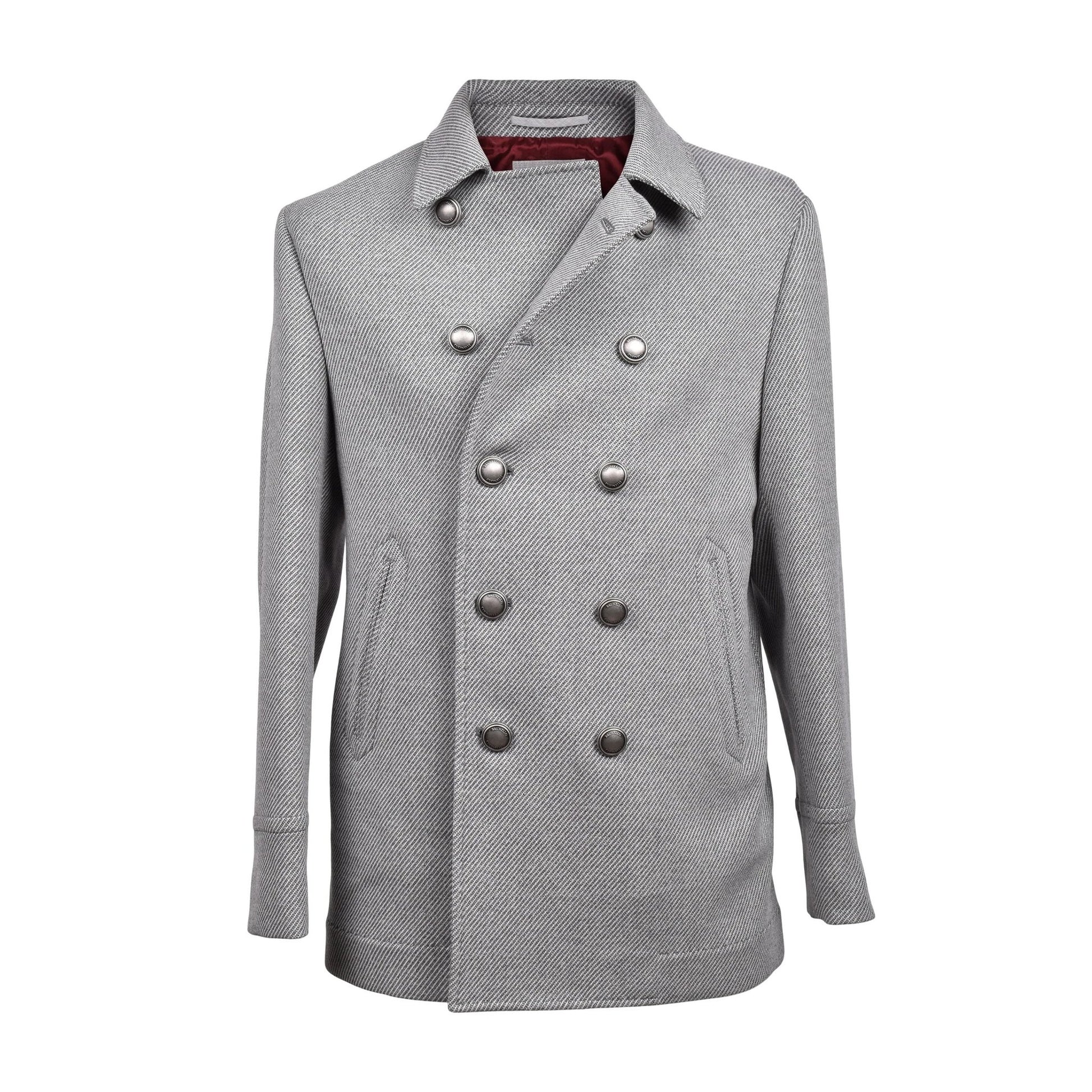 Brunello Cucinelli Grauer Wollmantel by Brunello Cucinelli