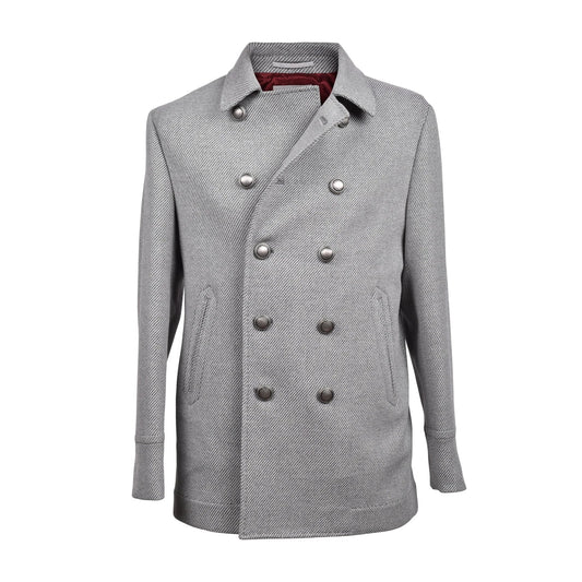 Brunello Cucinelli Grauer Wollmantel by Brunello Cucinelli