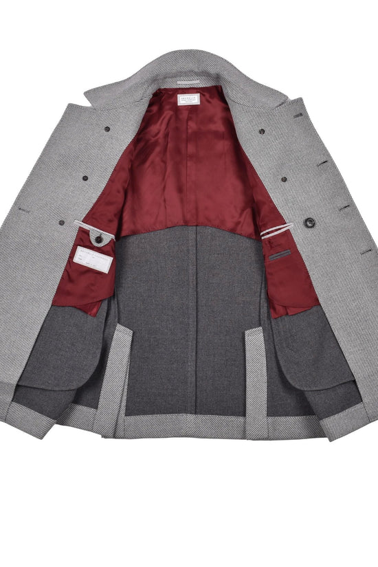 Brunello Cucinelli Grauer Wollmantel by Brunello Cucinelli