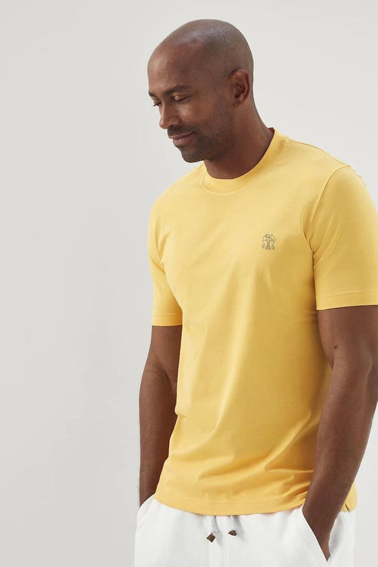 Brunello Cucinelli Cucinelli Zweifarbige Baumwoll-T-Shirt by Brunello Cucinelli Cucinelli