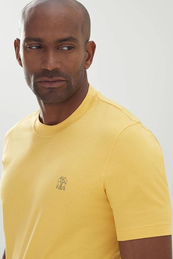 Brunello Cucinelli Zweifarbige Baumwoll-T-Shirt by Brunello Cucinelli