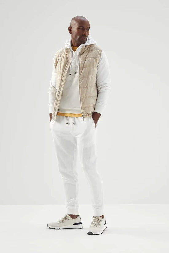 Brunello Cucinelli Zweifarbige Baumwoll-T-Shirt by Brunello Cucinelli