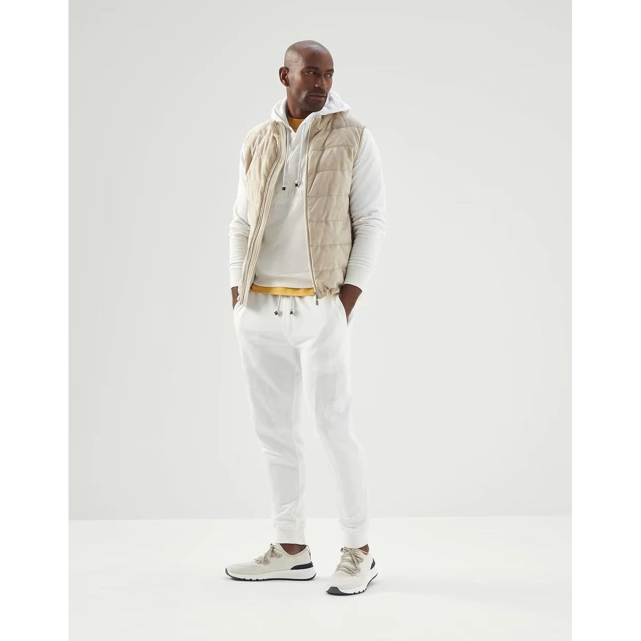 Brunello Cucinelli Zweifarbige Baumwoll-T-Shirt by Brunello Cucinelli
