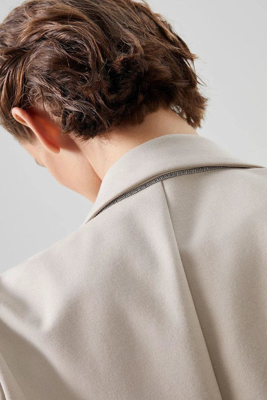 Brunello Cucinelli Zweifarbiger Baumwollblazer by Brunello Cucinelli